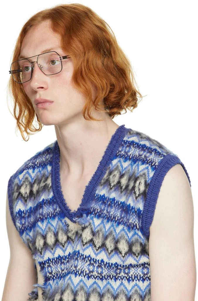 商品Marc Jacobs|Gunmetal & Blue 602 Glasses,价格¥792,第4张图片详细描述