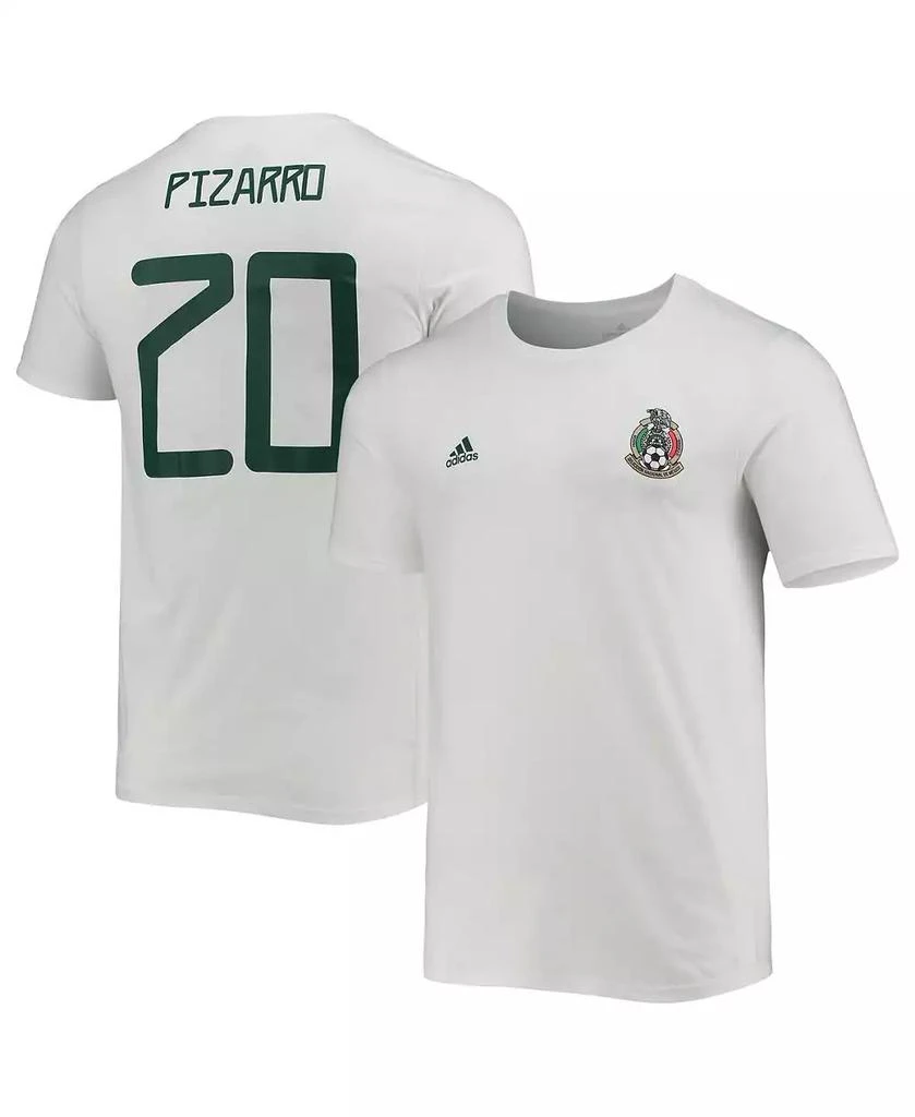 商品Adidas|Men's Rodolfo Pizarro White Mexico National Team Amplifier Name and Number T-shirt,价格¥232,第2张图片详细描述