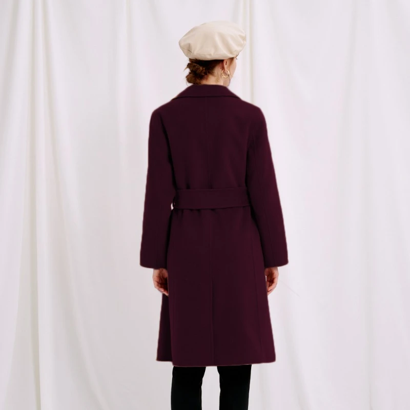 Denver Coat - Plum | Denver羊毛大衣 - 紫红色 商品