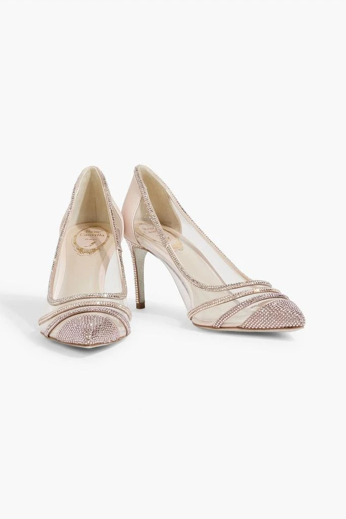 商品Rene Caovilla|Vivienne embellished satin and PVC pumps,价格¥2473,第2张图片详细描述