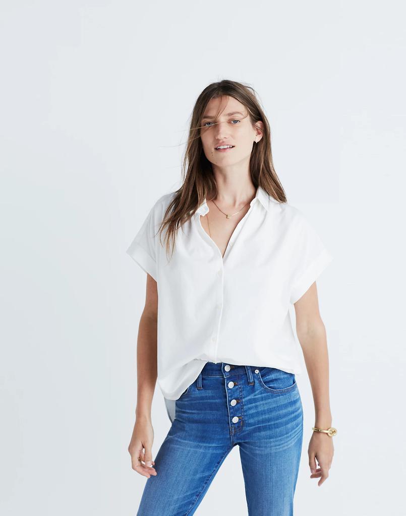 商品Madewell|Central Shirt in Pure White,价格¥479,第3张图片详细描述