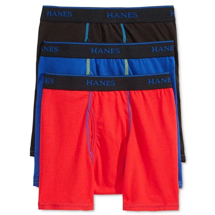 商品Hanes|X-Temp Performance 3-Pk. Boxer Briefs, Little Boys & Big Boys,价格¥113,第1张图片