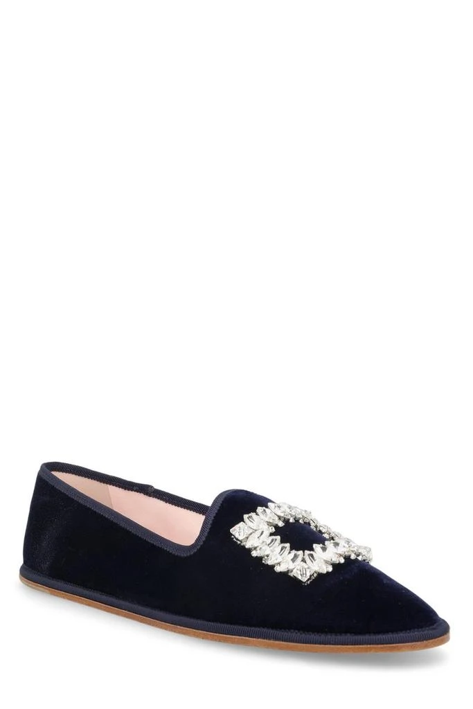 商品Roger Vivier|Roger Vivier Viv' Slippers Embroidered Buckle Loafers,价格¥6144,第2张图片详细描述