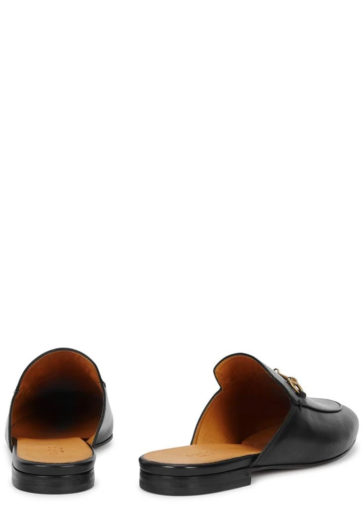 商品Gucci|Princetown black leather backless loafers,价格¥6278,第3张图片详细描述