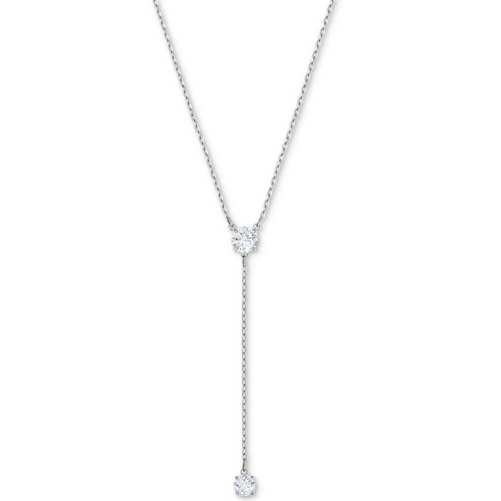 商品Swarovski|Silver-Tone Crystal Y Necklace,价格¥587,第1张图片