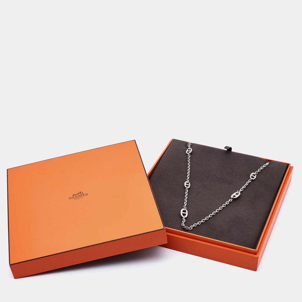 Hermès Sterling Silver Farandole Long Toggle Necklace商品第6张图片规格展示