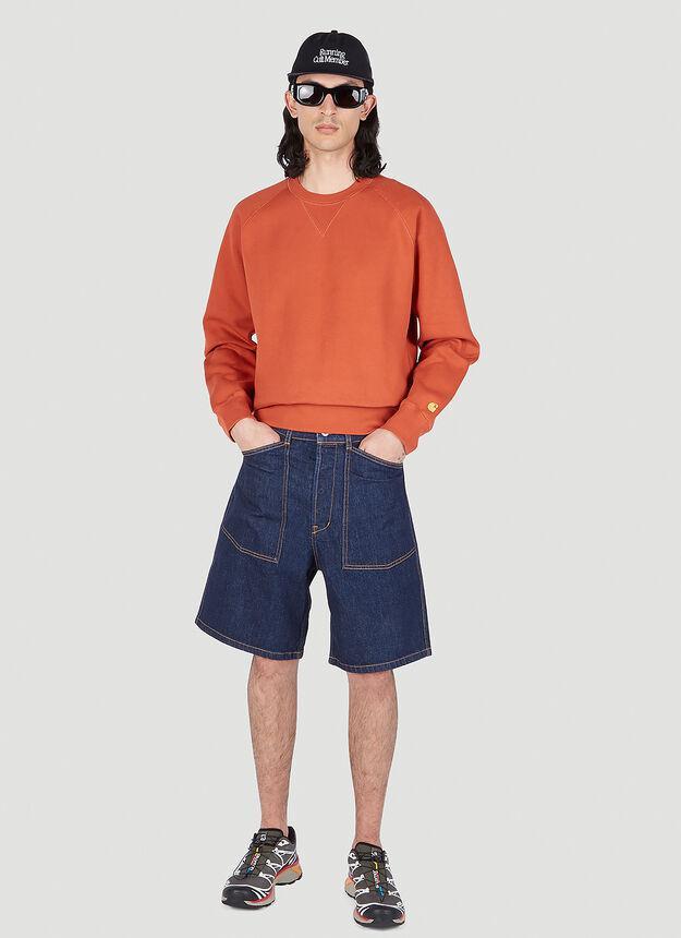 商品Carhartt WIP|Chase Sweatshirt in Orange,价格¥591,第4张图片详细描述