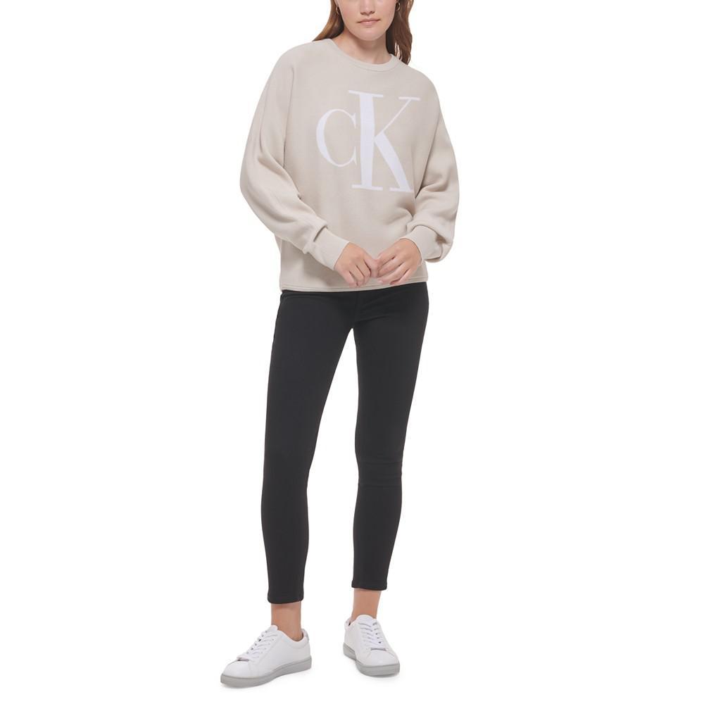 商品Calvin Klein|Women's Monogram Dolman Knit Top,价格¥407,第6张图片详细描述