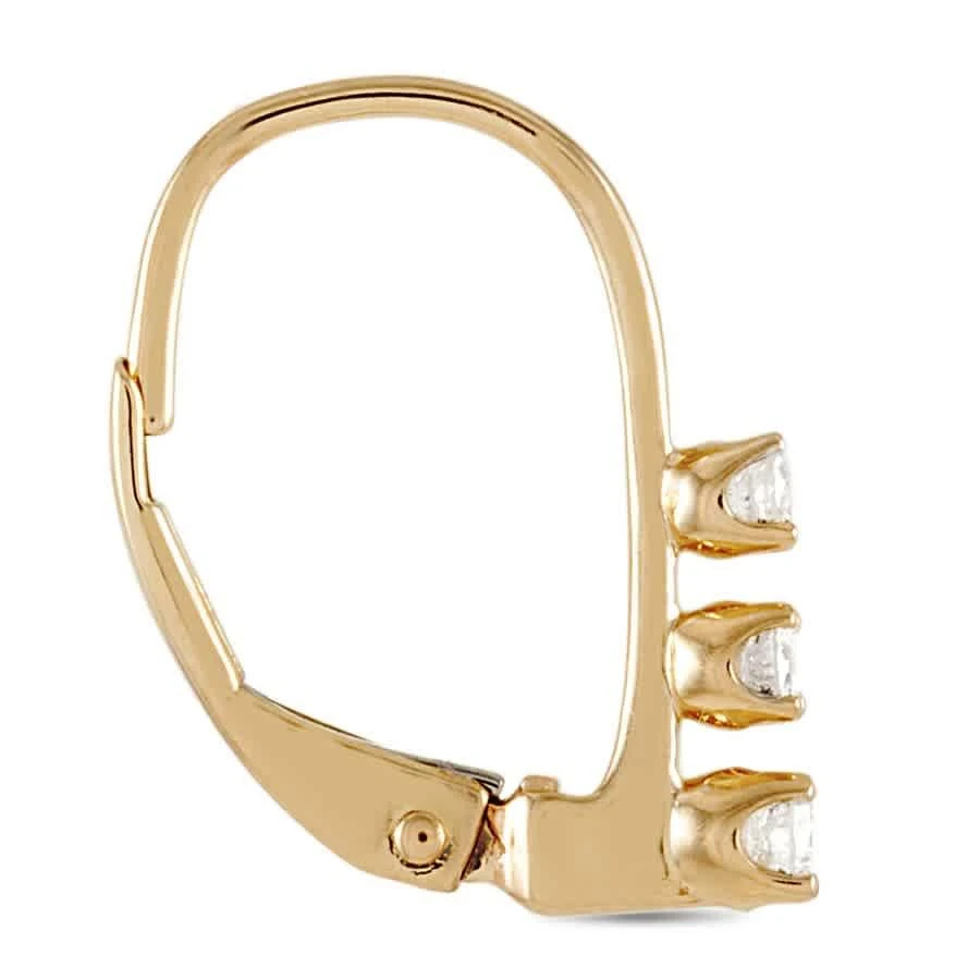 商品LB Exclusive|14K Yellow Gold 0.25ct Diamond Earrings,价格¥2859,第2张图片详细描述