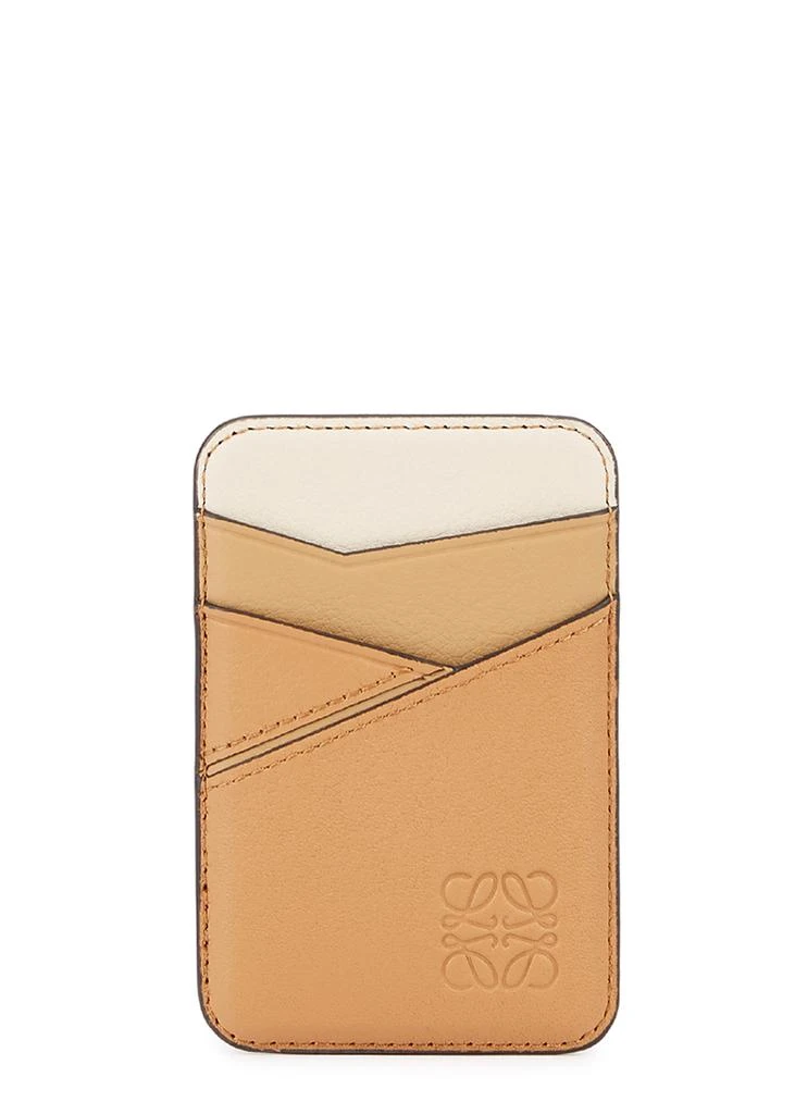 商品Loewe|Puzzle tri-tone magnetic leather card holder,价格¥2041,第1张图片