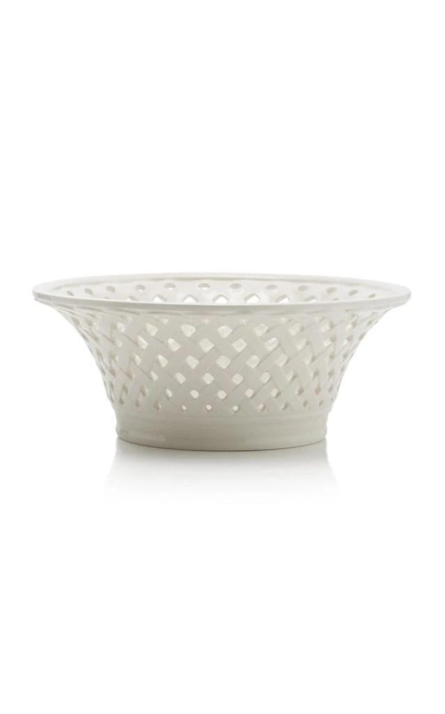 商品MoDA|Moda Domus - Openwork Creamware Bowl - White - Moda Operandi,价格¥695,第1张图片