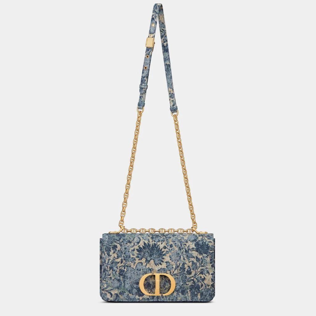 商品Dior|Christian Dior Blue Brocart Medium Dior Caro Bag,价格¥32299,第2张图片详细描述