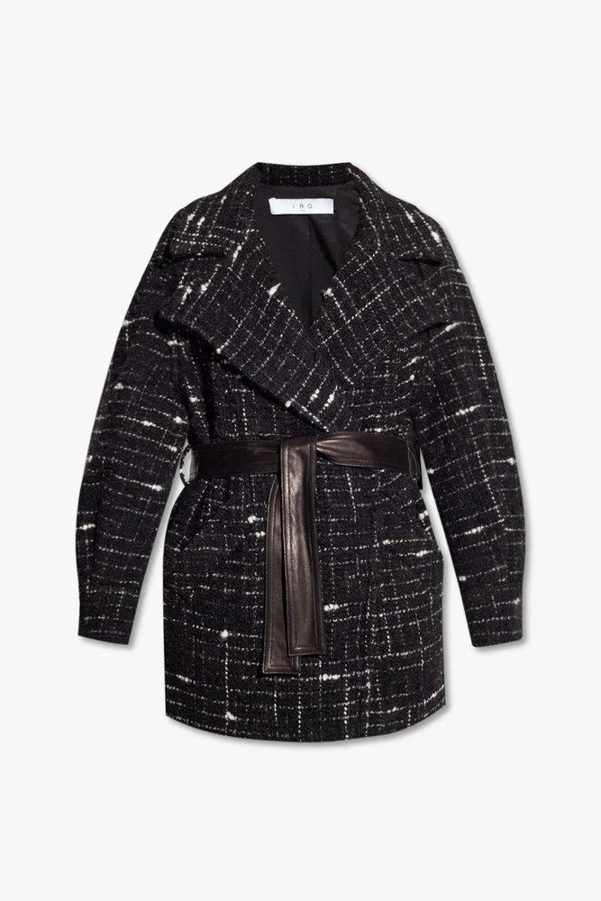 商品IRO|Iro Tie-Waist Derek Tweed Coat,价格¥4284,第1张图片