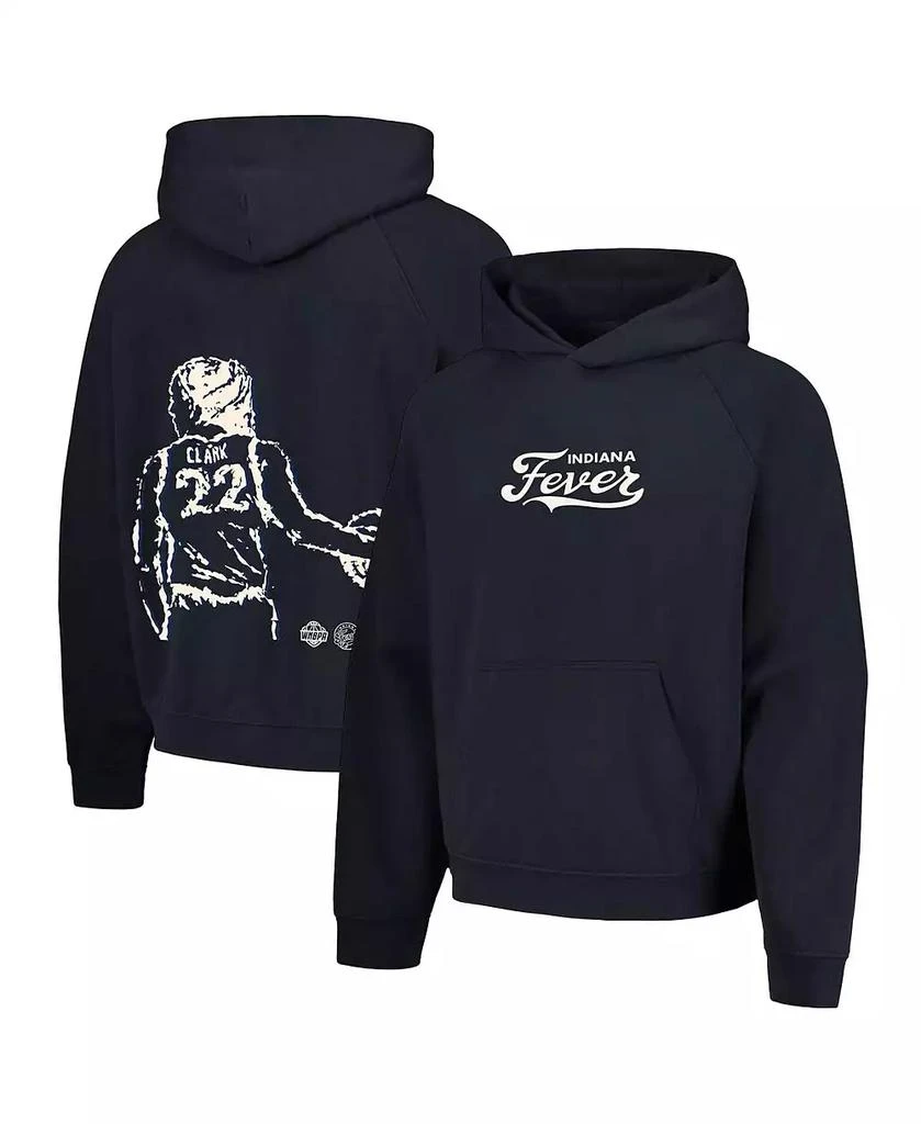 商品Round21|Men's and Women's Caitlin Clark Black Indiana Fever Draft Night Pullover Hoodie,价格¥557,第1张图片