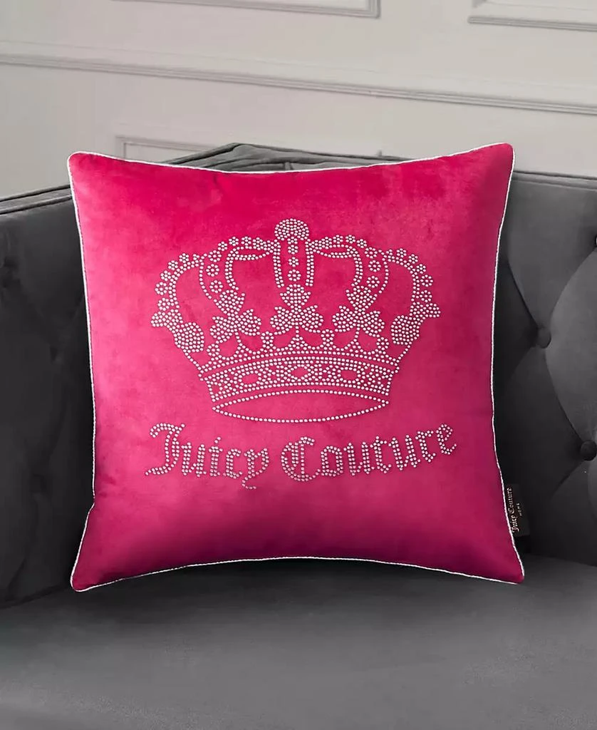 商品Juicy Couture|Velvet Novelty Decorative Pillow, 20" x 20",价格¥221,第2张图片详细描述