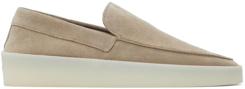 Beige Suede 'The Loafer' Loafers商品第1张图片规格展示