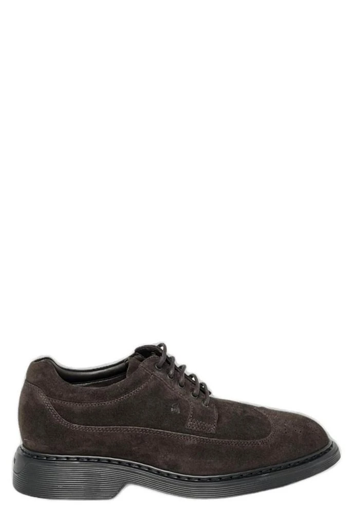 商品hogan|Hogan Pointed-Toe Lace-Up Shoes,价格¥2750,第1张图片