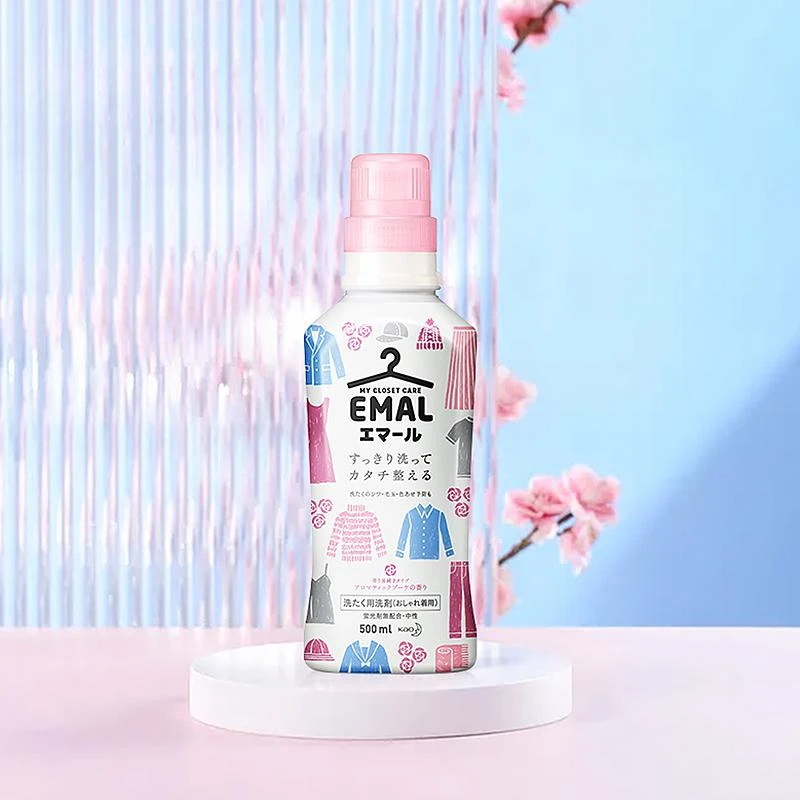 商品[国内直发] KAO|KAO花王 emal羊毛羊绒纤维高档衣物专用洗衣液 花香型 500ml,价格¥29,第1张图片
