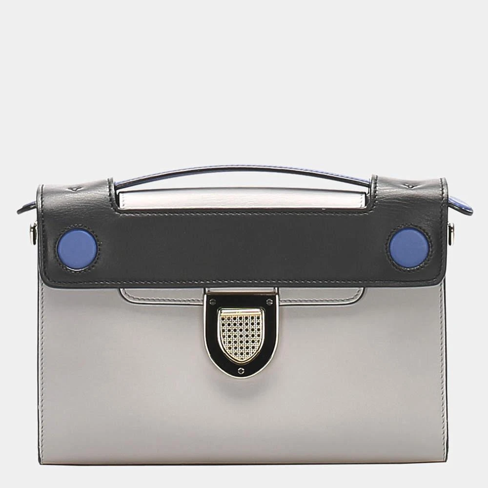 商品[二手商品] Dior|Dior Black/Grey Diorever Squad Leather Satchel,价格¥10595,第1张图片