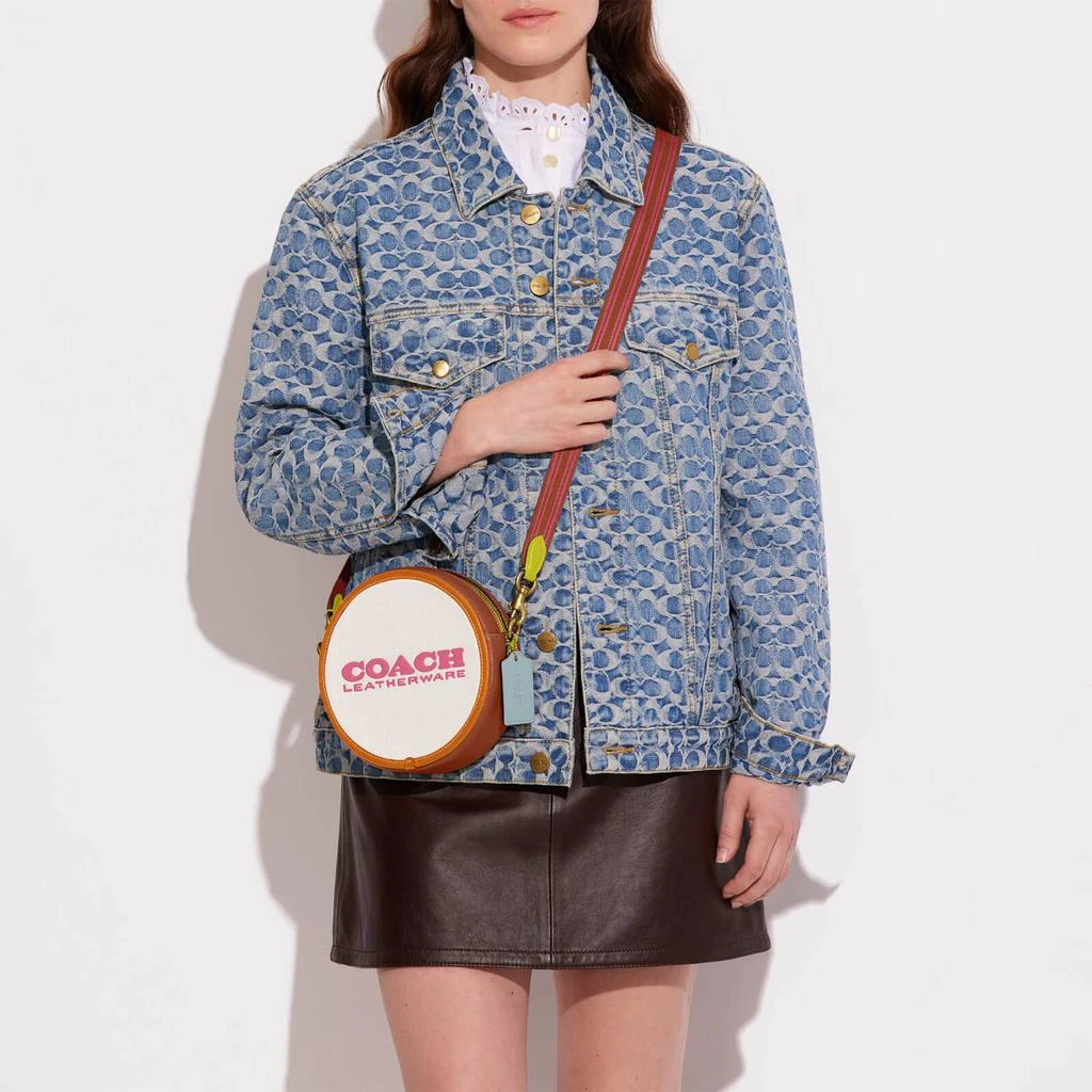 商品Coach|Coach Women's Colorblock Kia Circle Bag - Chalk Multi,价格¥1339,第2张图片详细描述