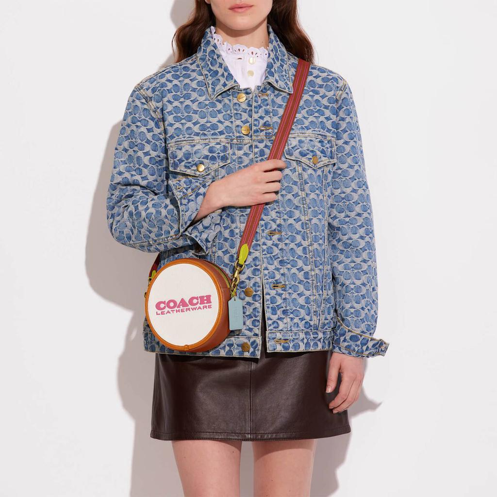 商品Coach|Coach Women's Colorblock Kia Circle Bag - Chalk Multi,价格¥1722,第4张图片详细描述