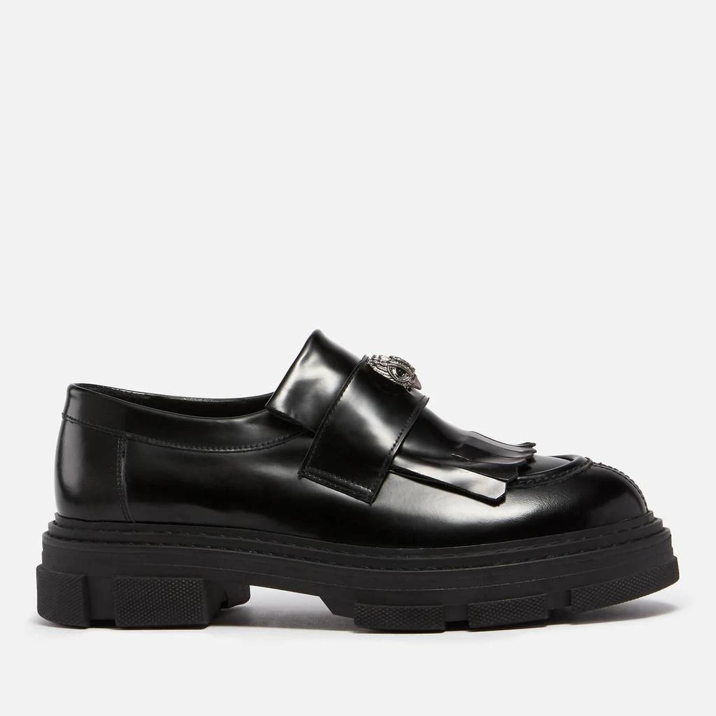 商品Kurt Geiger|Kurt Geiger London Women's Bird Eagle Leather Loafers - Black,价格¥1423,第1张图片