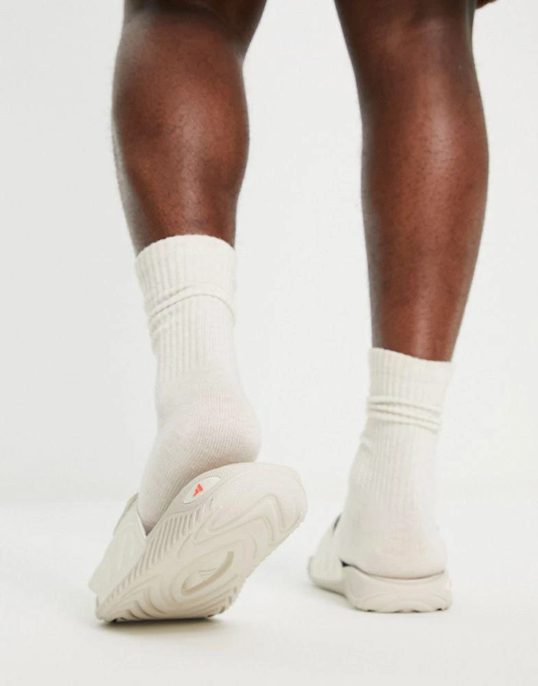 商品Adidas|adidas Originals Reptossage sliders in white,价格¥335,第4张图片详细描述