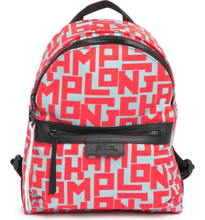 Logo Print Nylon Backpack商品第1张图片规格展示