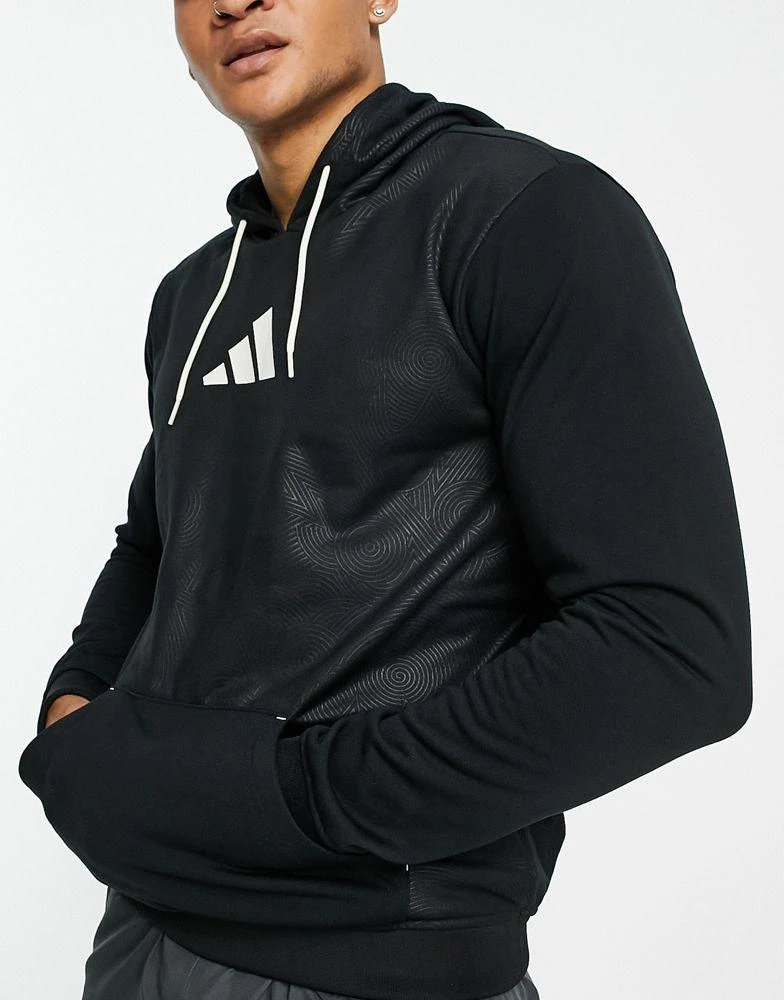 商品Adidas|adidas Basketball James Harden monogram hoodie in black,价格¥433,第1张图片