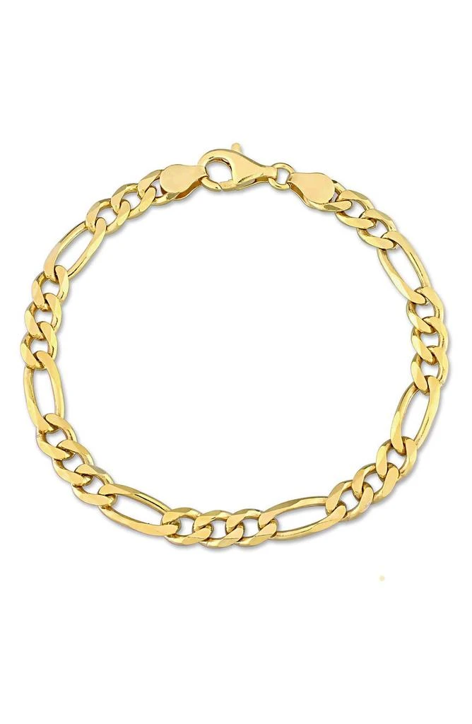 商品DELMAR|18K Gold Plated 5.5mm Figaro Link Chain Bracelet,价格¥656,第1张图片