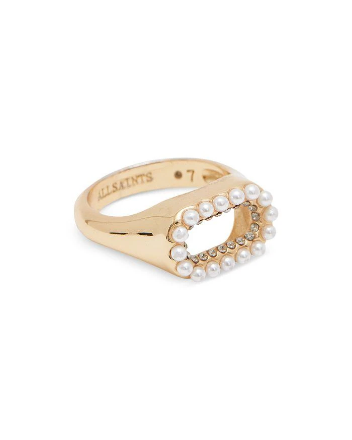 商品ALL SAINTS|Faux Pearl Halo Cocktail Ring,价格¥236,第4张图片详细描述