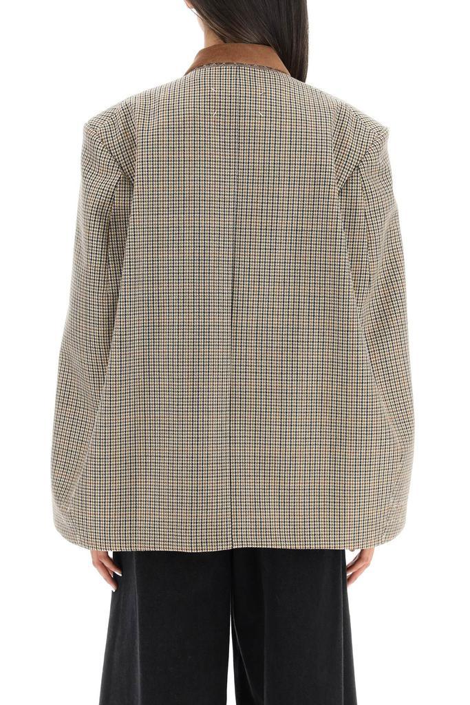 商品MAISON MARGIELA|Maison margiela houndstooth cape-jacket,价格¥7495,第3张图片详细描述