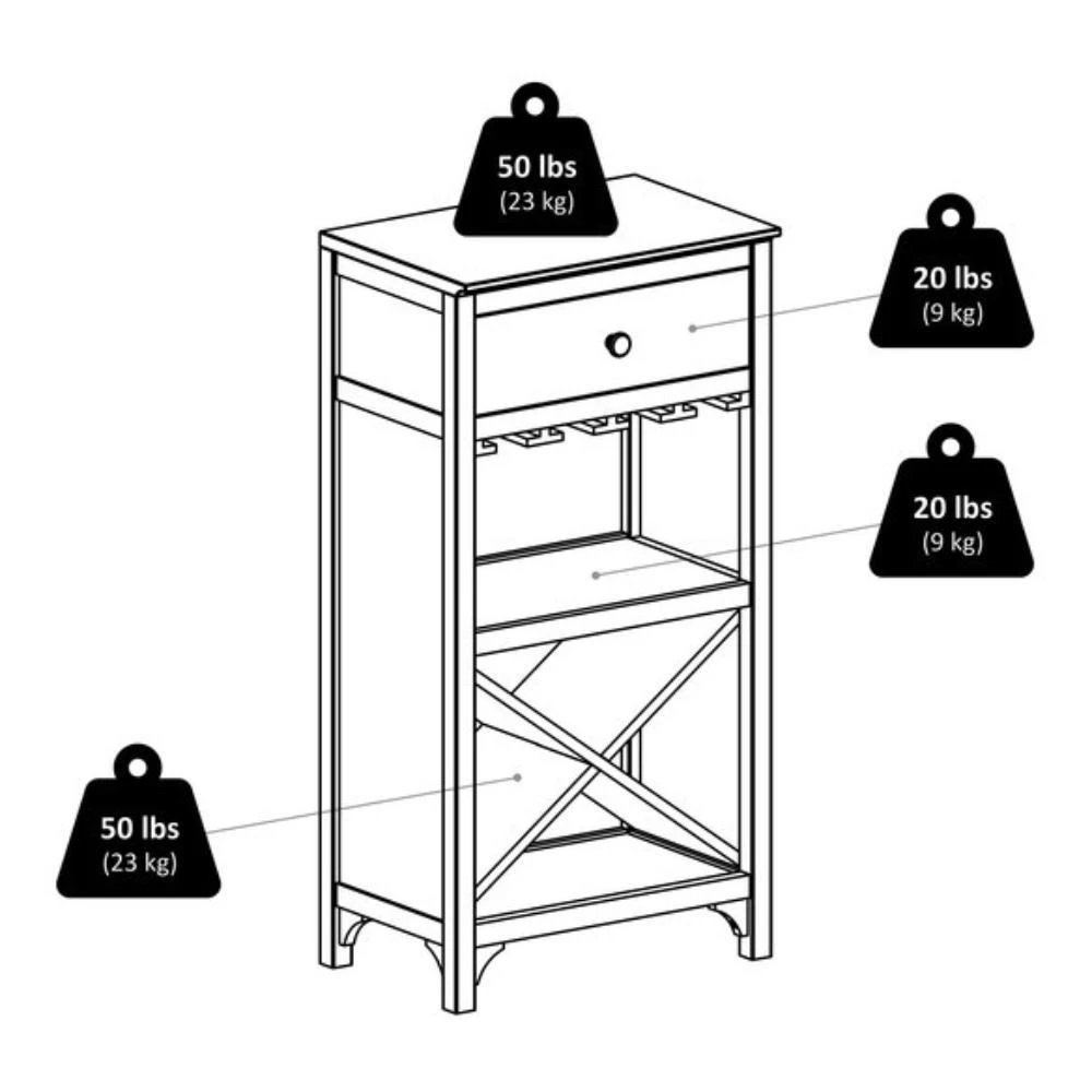 Wine Cabinet Espresso 商品