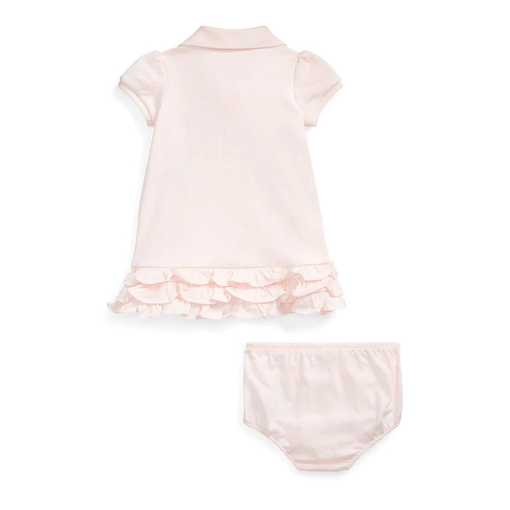 商品Ralph Lauren|Baby Girl's Ruffled Polo Dress & Bloomers Set (Infant),价格¥375,第2张图片详细描述