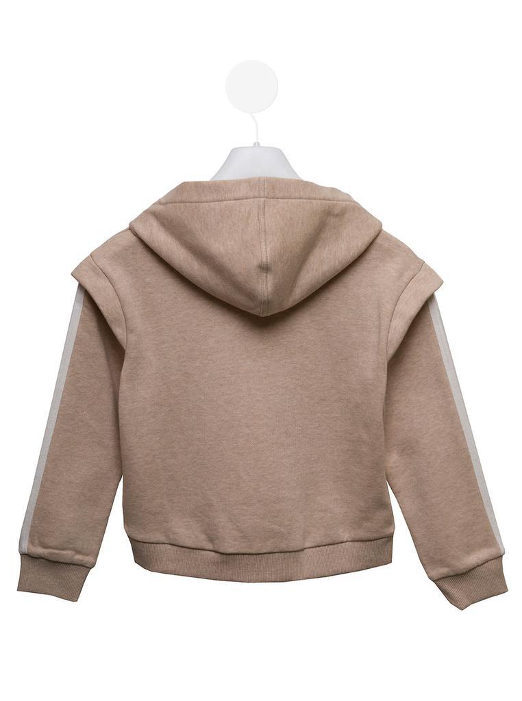 商品Chloé|Chloé Kids Baby Girls Beige Hooded Sweatshirt,价格¥893,第4张图片详细描述