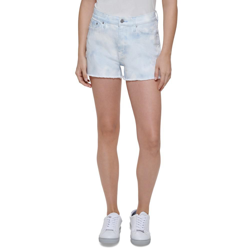 商品Calvin Klein|Acid-Wash Denim Cutoff Shorts,价格¥132,第1张图片