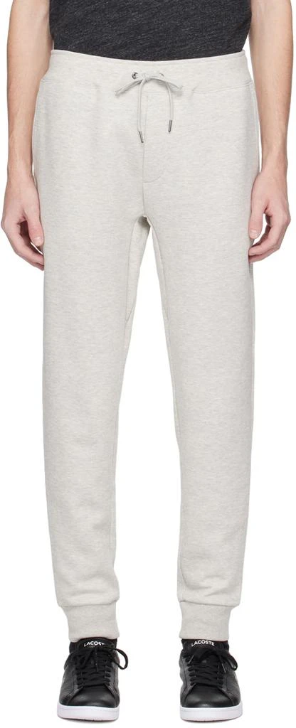 商品Ralph Lauren|Gray Embroidered Lounge Pants,价格¥487,第1张图片
