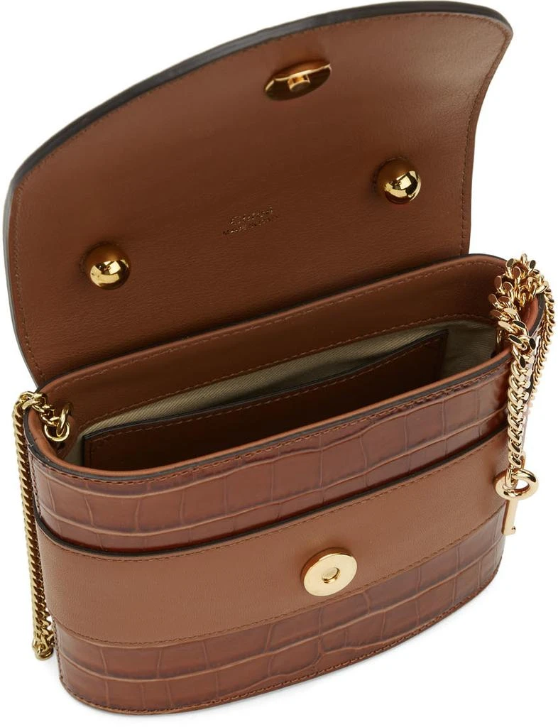 商品Chloé|Brown Croc Small Aby Lock Bag,价格¥7797,第5张图片详细描述
