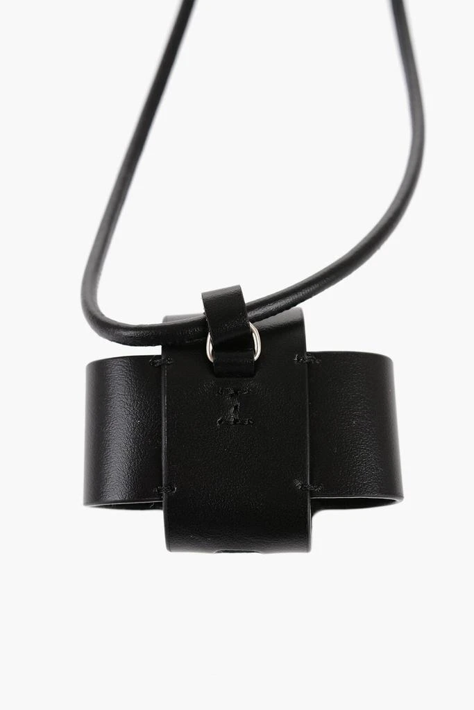 商品Jil Sander|Jil Sander Leather Airpods Case with Snap Closure,价格¥1782,第4张图片详细描述