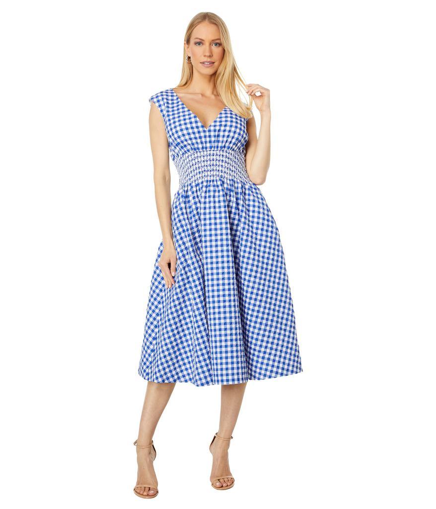 商品Kate Spade|Gingham Smocked Waist Dress,价格¥1320,第1张图片