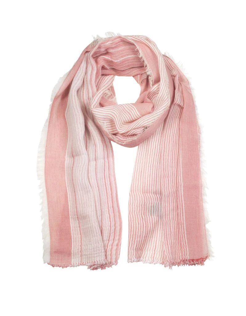 商品Mila Schon 米拉舍恩|Pink Cotton Linen and Viscose Long Scarf,价格¥156,第1张图片