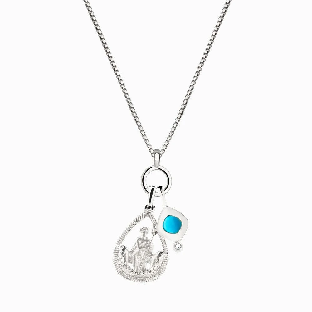 商品Awe Inspired|Amphitrite + Turquoise Amulet Necklace Set,价格¥2540,第1张图片