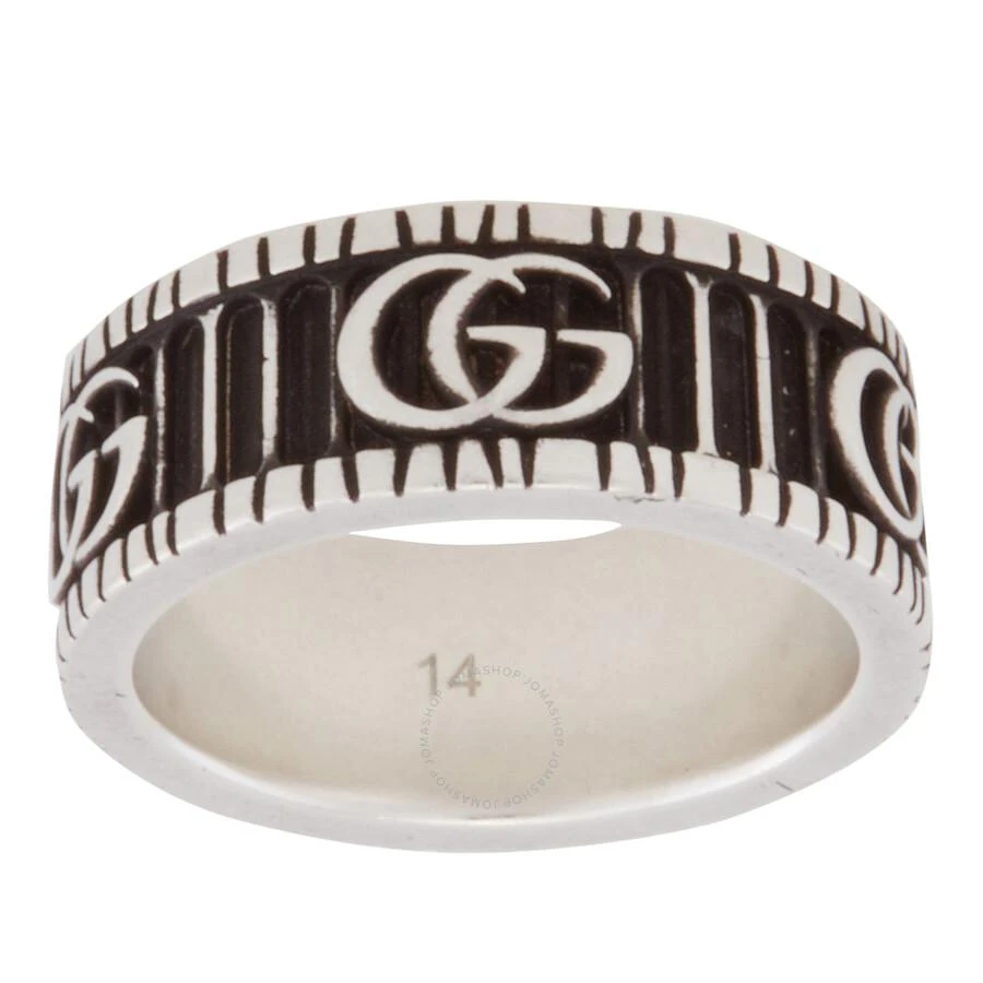 商品Gucci|Aged Sterling Silver GG Marmont Ring,价格¥1825,第1张图片