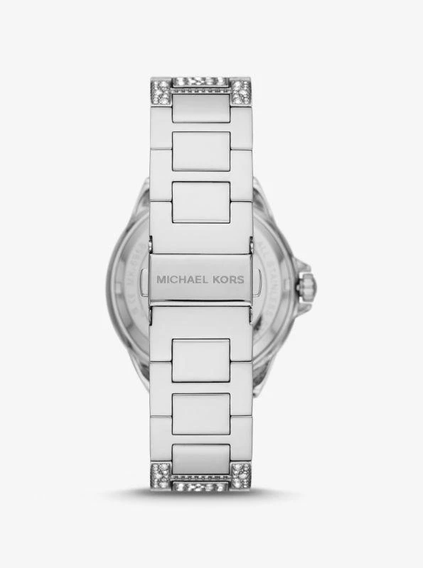 商品Michael Kors|Oversized Camille Pavé Silver-Tone Watch,价格¥3712,第3张图片详细描述