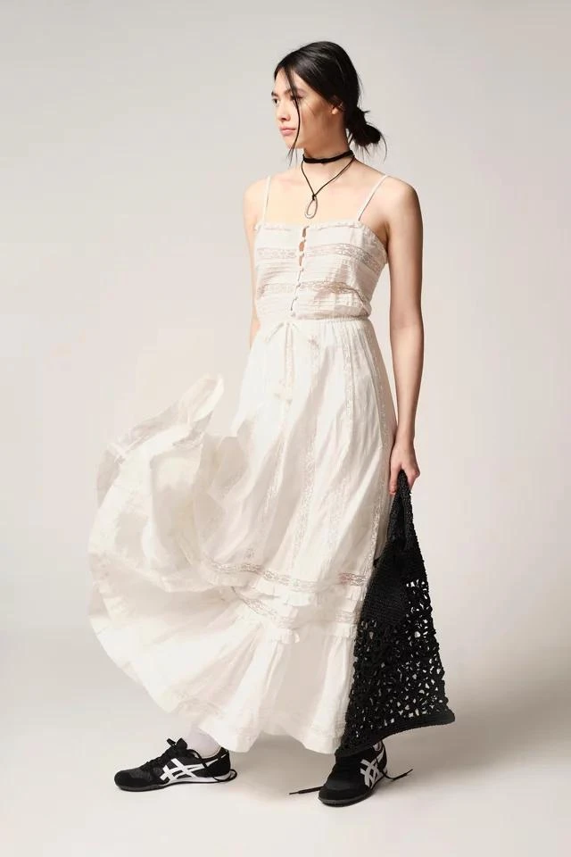 商品Urban Outfitters|UO Antoinette Lace-Inset Maxi Dress,价格¥301,第1张图片详细描述