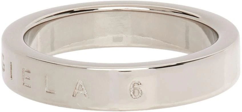 商品MAISON MARGIELA|Silver Skinny Logo Ring,价格¥429,第3张图片详细描述