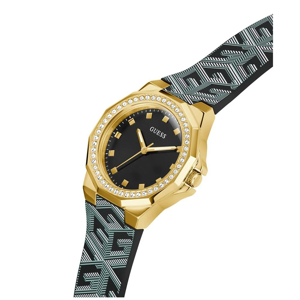 商品GUESS|Women's Analog Black Silicone Watch 38mm,价格¥344,第4张图片详细描述