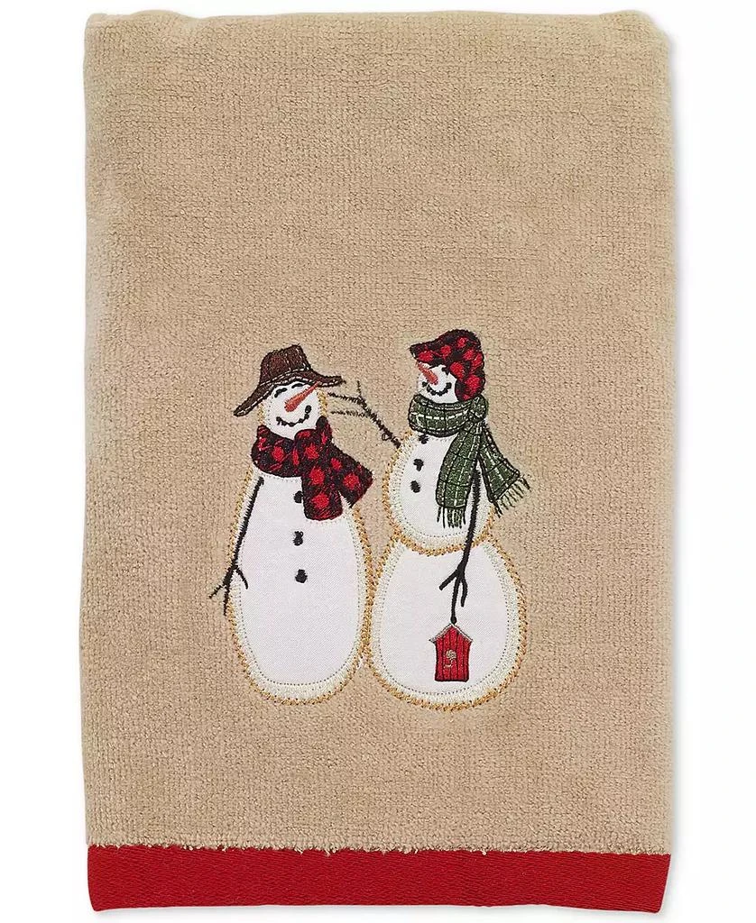 商品Avanti|Snowman Gathering Holiday 2-Pc. Fingertip Towel Set, 11" x 16",价格¥109,第1张图片