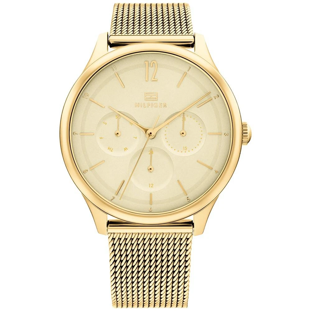 商品Tommy Hilfiger|Women's Gold-Tone Mesh Bracelet Watch,价格¥1465,第1张图片
