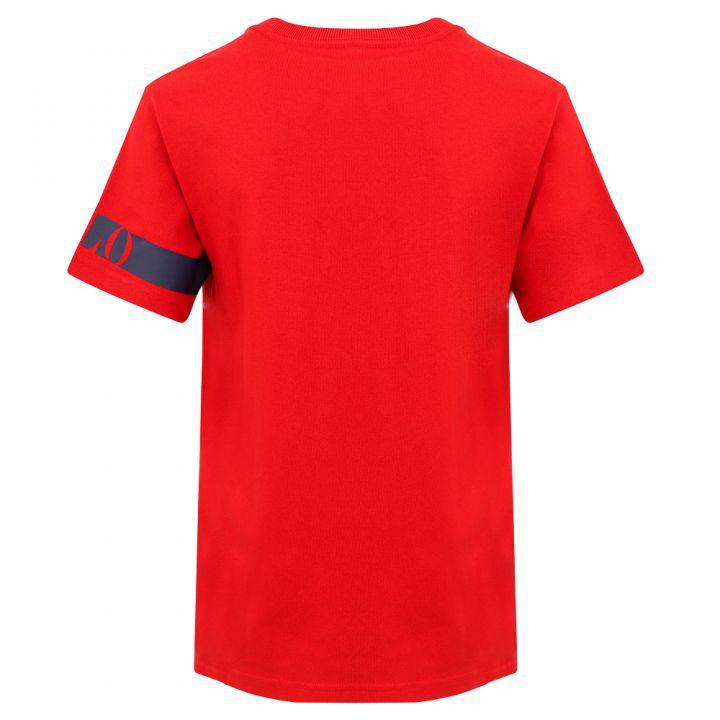 商品Ralph Lauren|Red Logo Tape Short Sleeve T Shirt,价格¥393-¥428,第5张图片详细描述